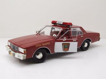 GREENLIGHT collectibles Modellauto Chevrolet Caprice Minnesota State Trooper 1987 rot Fargo Modellauto, Maßstab 1:18