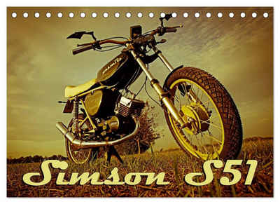 CALVENDO Wandkalender »Simson S51 (Tischkalender 2023 DIN A5 quer)«