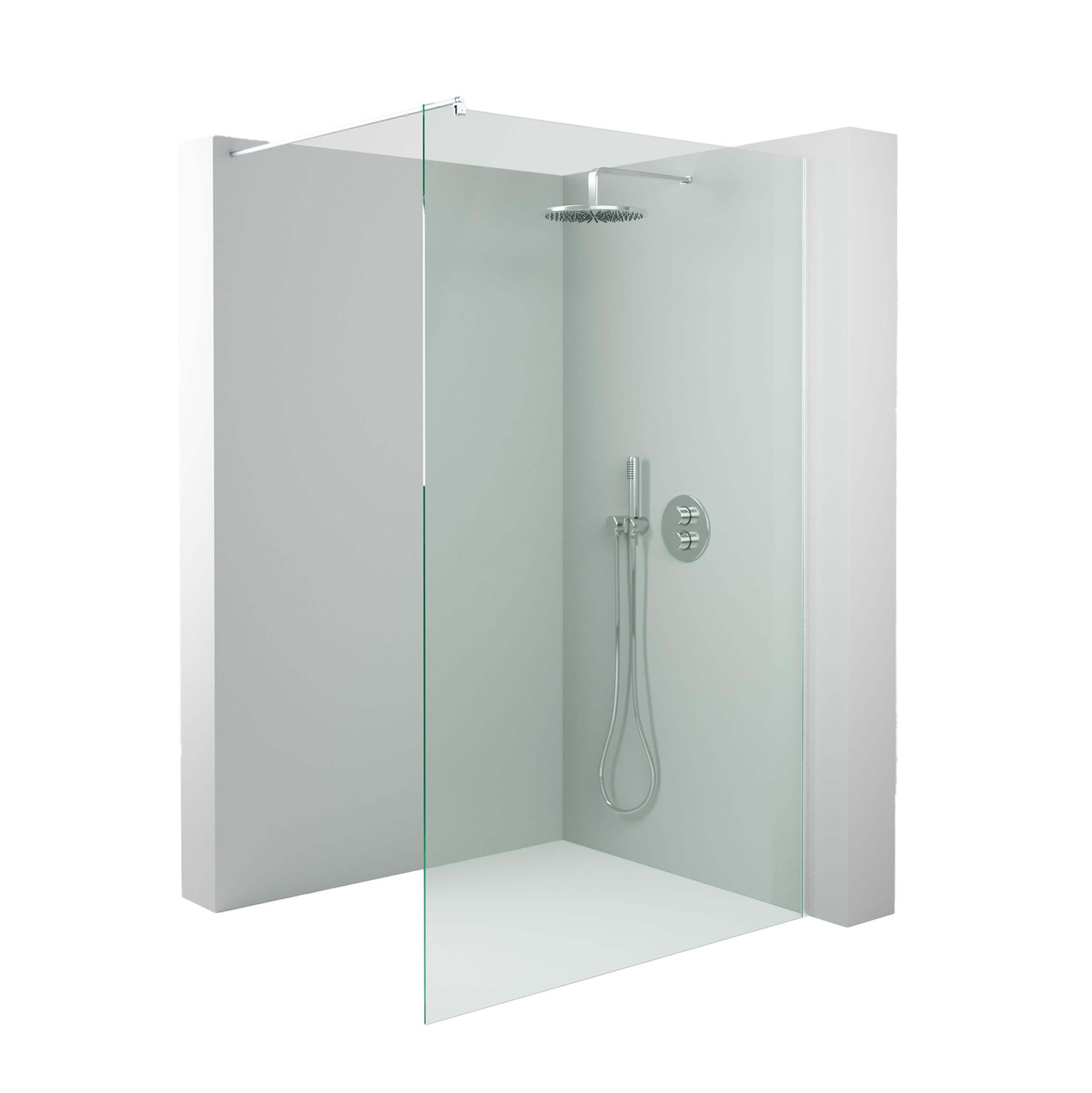 glasprofi24 Walk-in-Dusche HLO-GUB2, 8-mm-Einscheibensicherheitsglas (ESG), Made in Germany