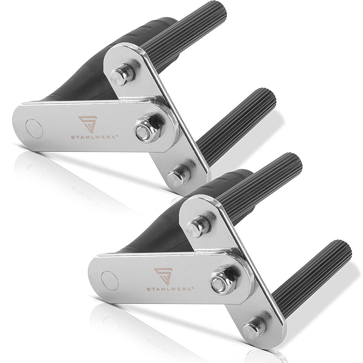 STAHLWERK Подъемник для панелей Plattentragehilfe 2er Set, Edelstahl Plattengriff, Set, 2-tlg.], Set, Gefertigt aus hochbelastbarem Edelstahl