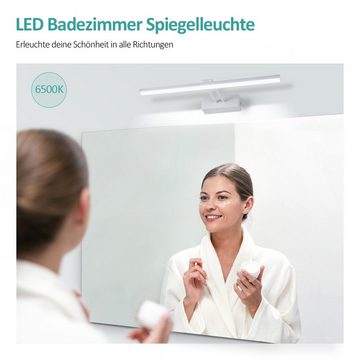 EMKE LED Spiegelleuchte EMKE LED Spiegelleuchte Badezimmerspiegelleuchte, 40cm, 200° drehbare Spiegelleuchte, LED Schrankleuchte