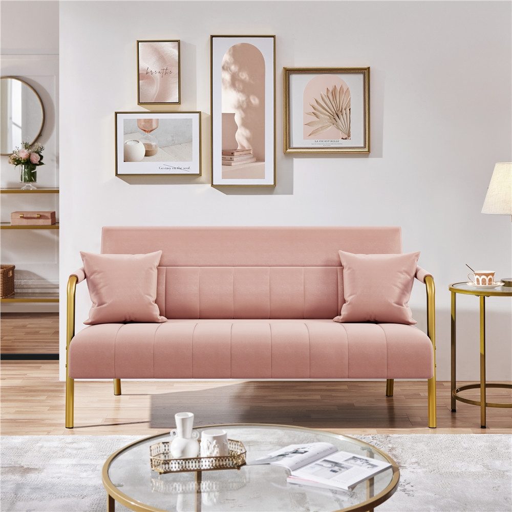Yaheetech Sofa 1/2-Sitzer Polstersofa, Loveseat fürs Wohnzimmer, mit 2 Lend günstig online kaufen