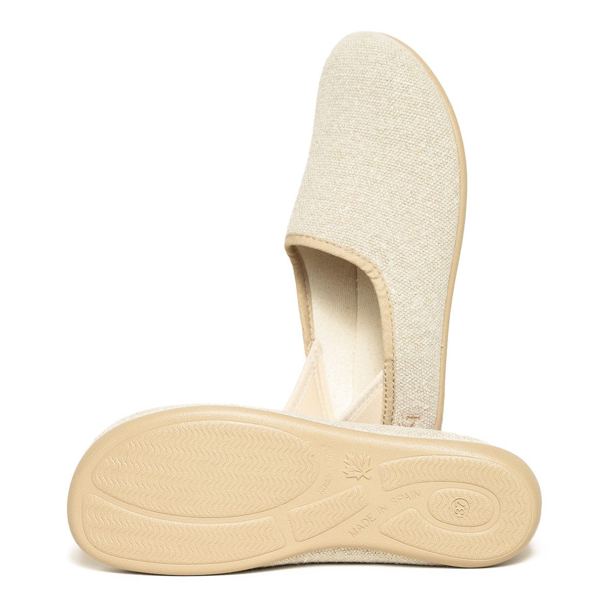 Gottstein Linen Slip-On Hausschuh (1-tlg) Hausschuh - Ergonomischer Schnitt für maximale Zehenfreiheit