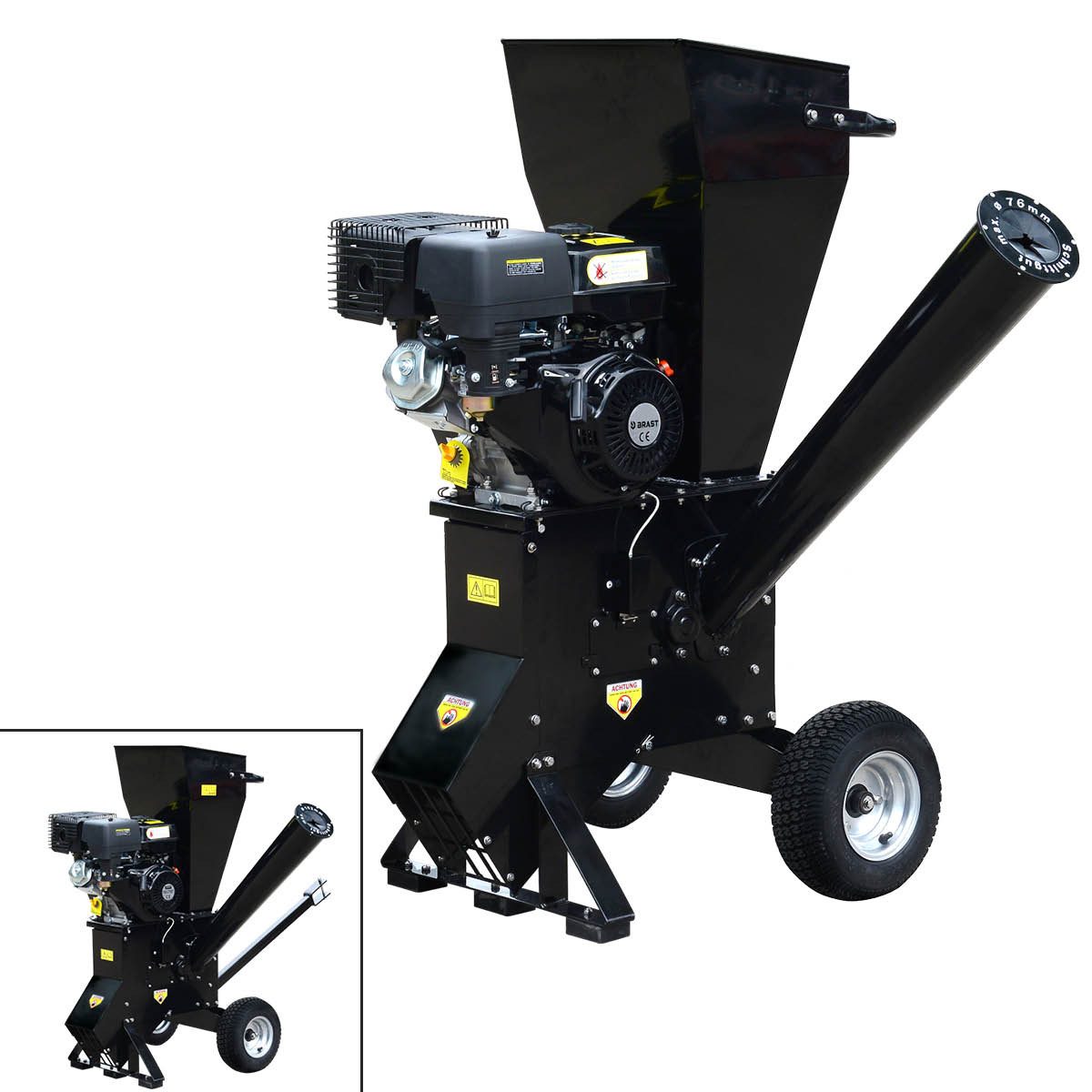 BRAST Häcksler Schredder Benzin, 2 Modelle, 2 Messersysteme mit 22 Messer, günstig online kaufen