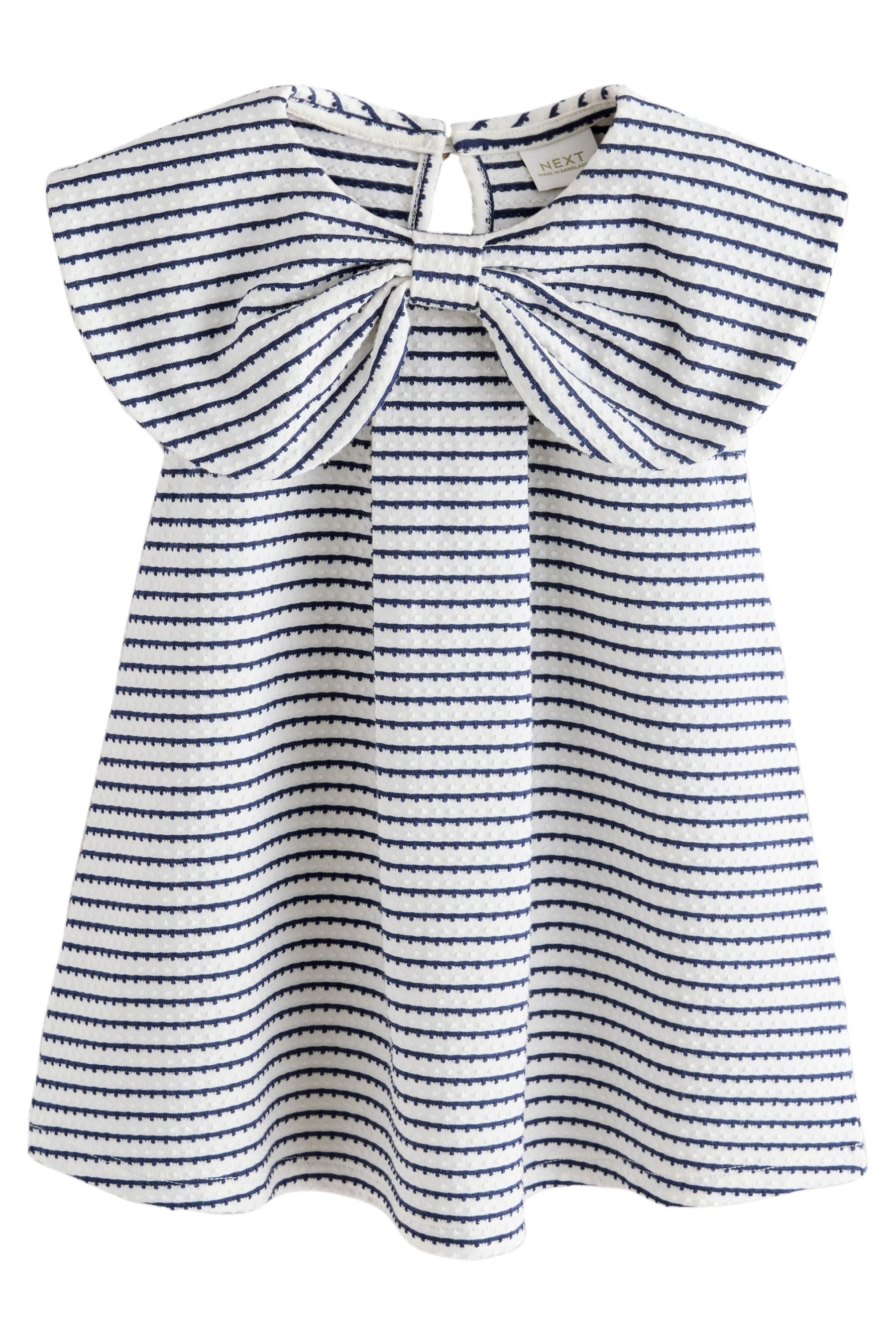 Jerseykleid Kleid mit Schleife am Kragen