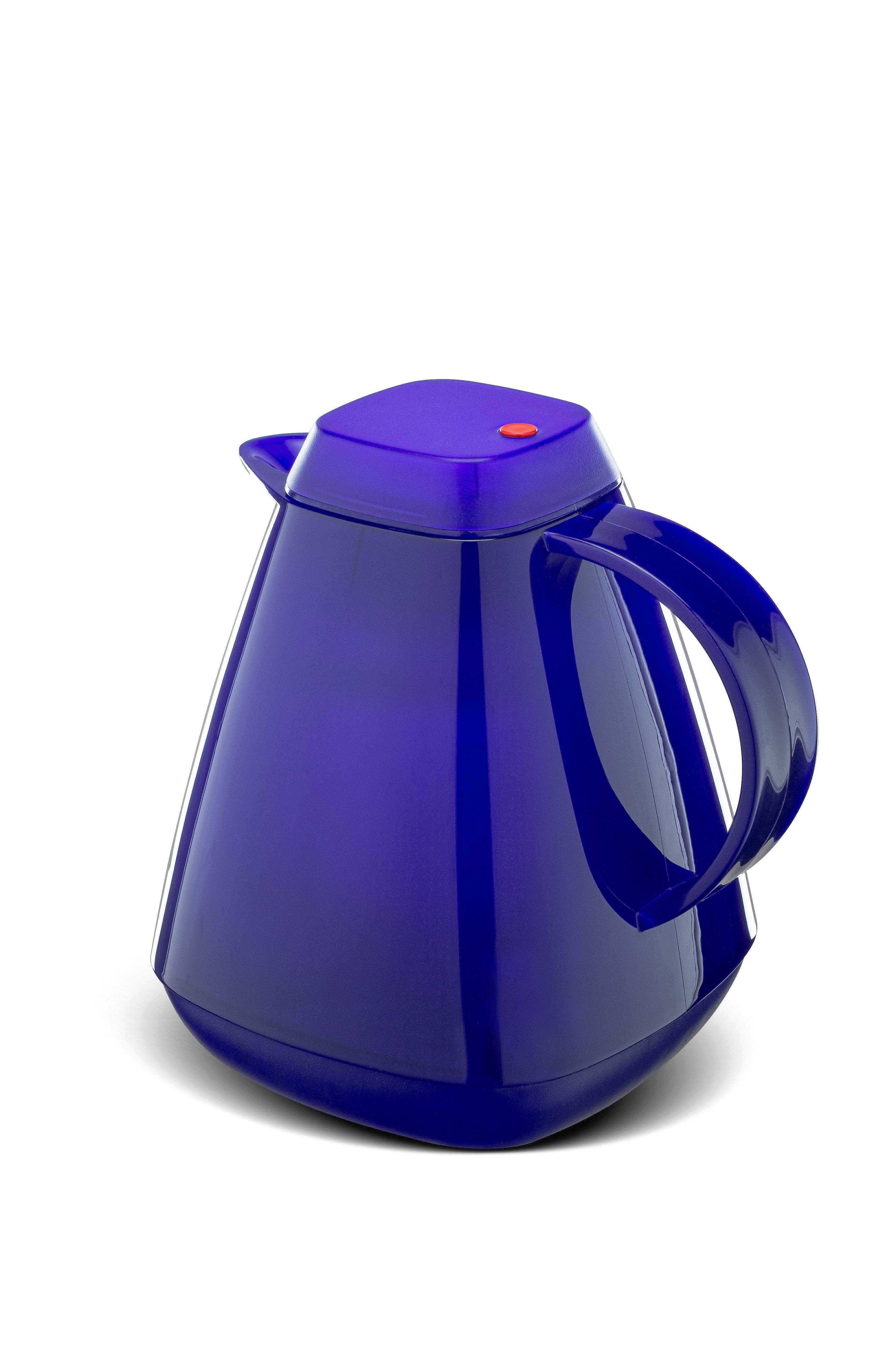 ROTPUNKT Isolierkanne 1,0 Liter 650 Glaseinsatz I hochwertig I Thermokanne I 24 Std heiß, (Kaffeekanne I Teekanne), robust und auslaufsicher