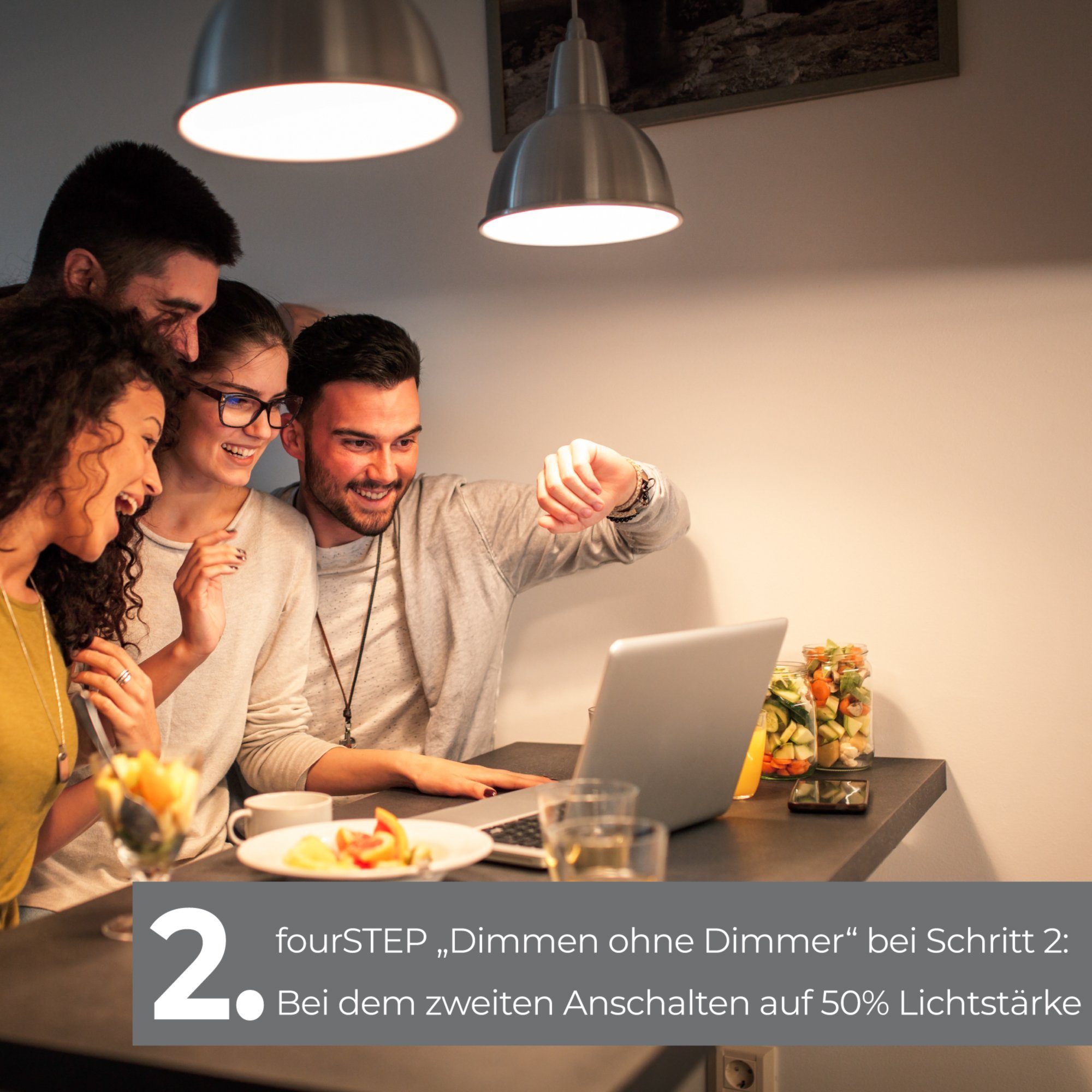 SSC-LUXon LED Aufbaustrahler CELI-1B Aufbaustrahler LED flach, schwenkbar & schwarz mit fourSTEP, Warmweiß