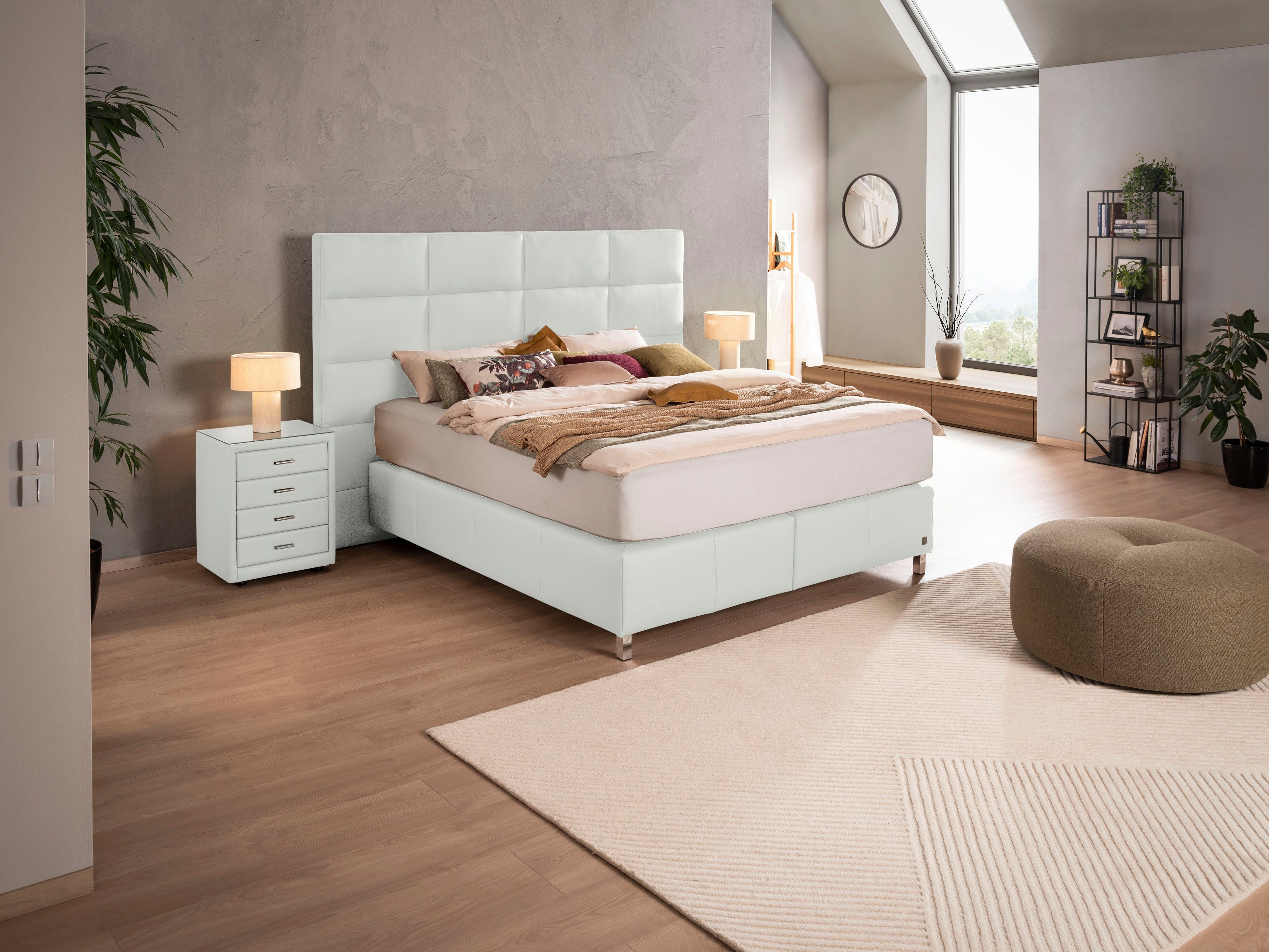 alina Boxspringbett Paige, hohes Kopfteil, in unterschiedlichen Ausführungen erhältlich