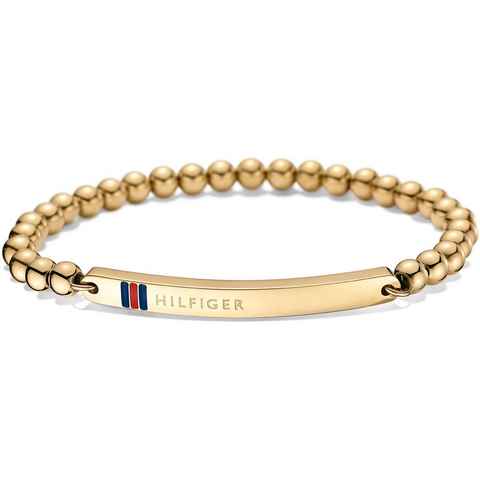 Tommy Hilfiger Armband Schmuck Edelstahl Armschmuck Classic Signature, mit Emaille