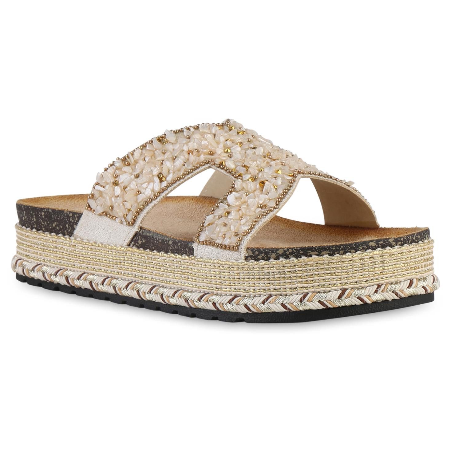 VAN HILL 841547 Sandalette Damen Pantoletten günstig online kaufen