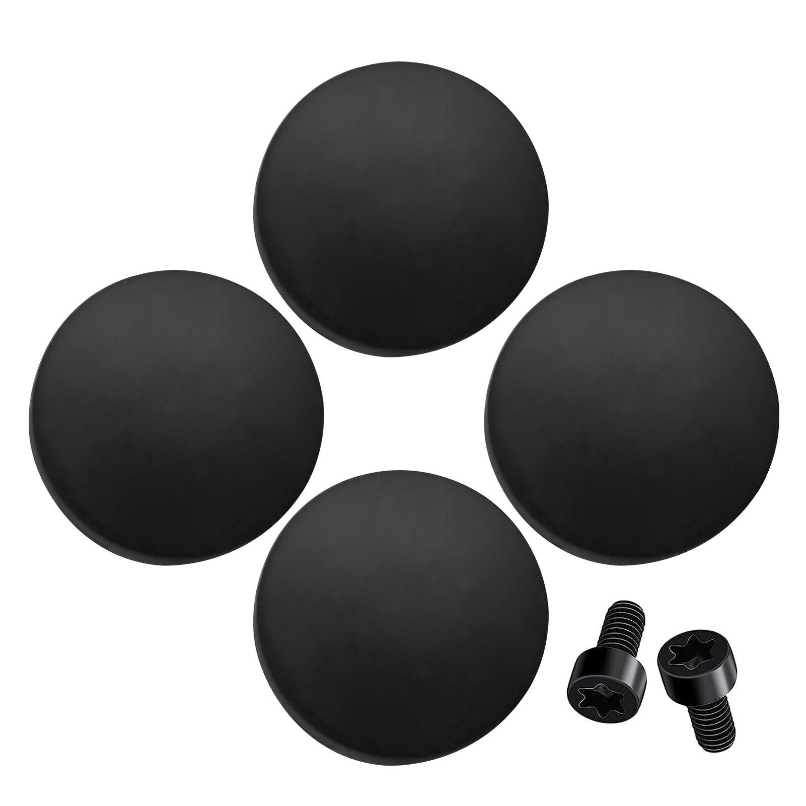 Vellora Türklingelknopf Türklingelknopf-Ersatzset, kommt mit 4 Knöpfen und 2 Schrauben (4-St., Silikon, Metall), Etwa 19 * 19 * 8 mm