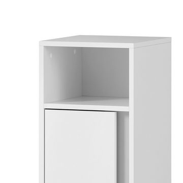 Lomadox Unterschrank DERIO-80 Badmöbel Schrank Unterschrank modern in mattem Weiß