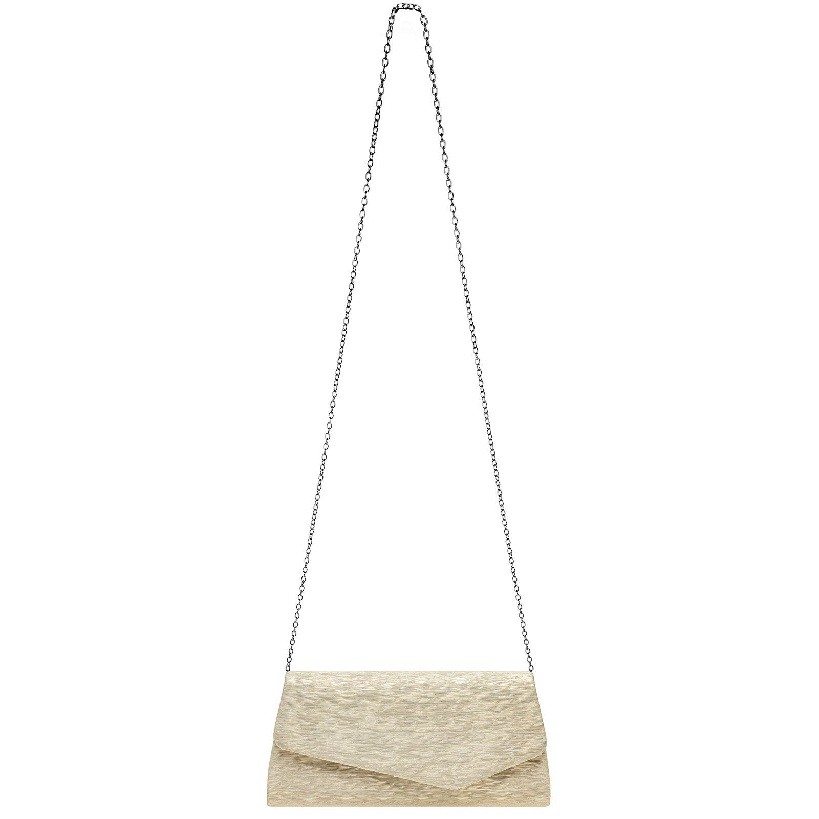 Caspar Clutch TA527 Damen elegante Glanz Abendtasche