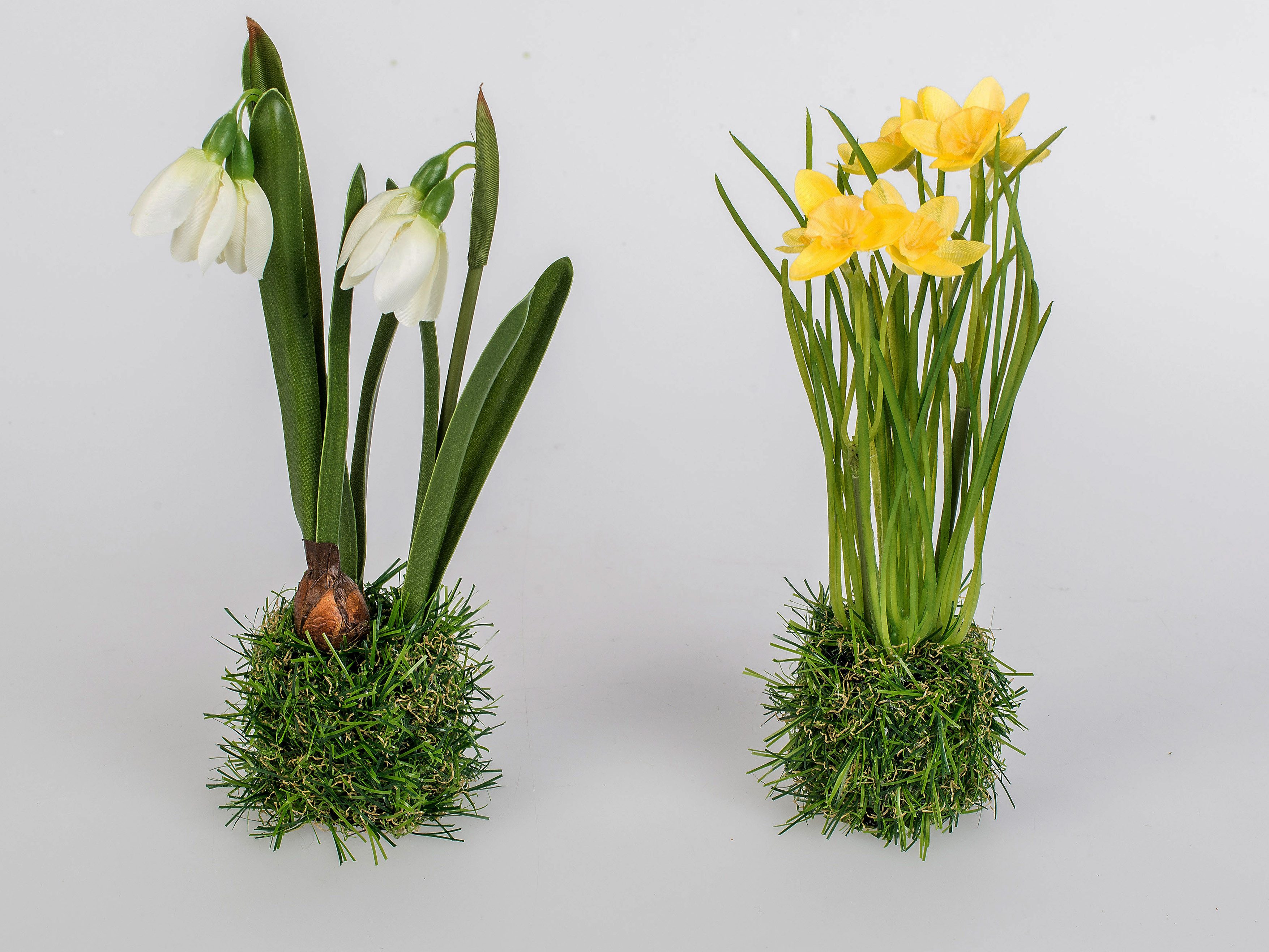 Kunstgras Frühlingszeit, formano, Höhe 20 cm, Höhe: 20cm, Farbe: Gelb, Motiv: Blume