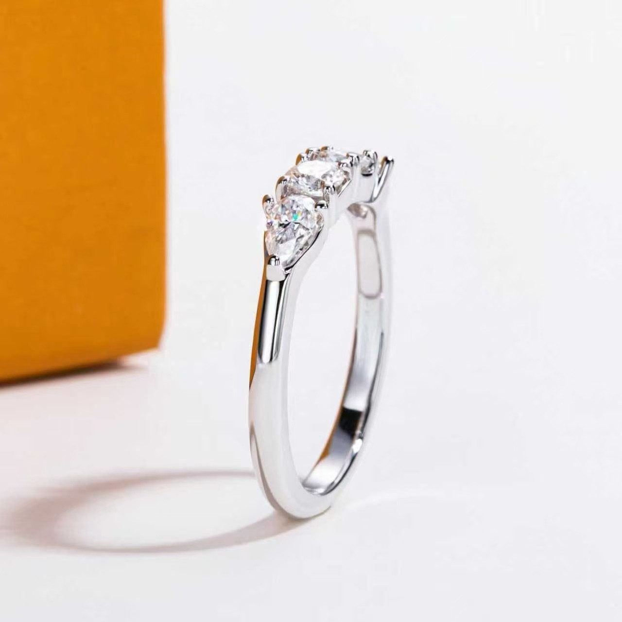 Jumpeak Diamantring Damen-Diamantring, 14K Gold-Diamantring,engagement ring,labordiamant, D/E vvs/vs,geschenk für schwester geburtstag,liebes geschenk für sie