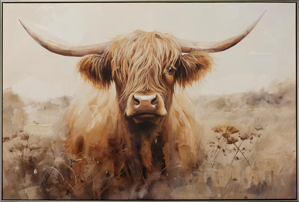 ArtUniverse Gemälde Highlands 82 x 122 cm, Tiermotiv