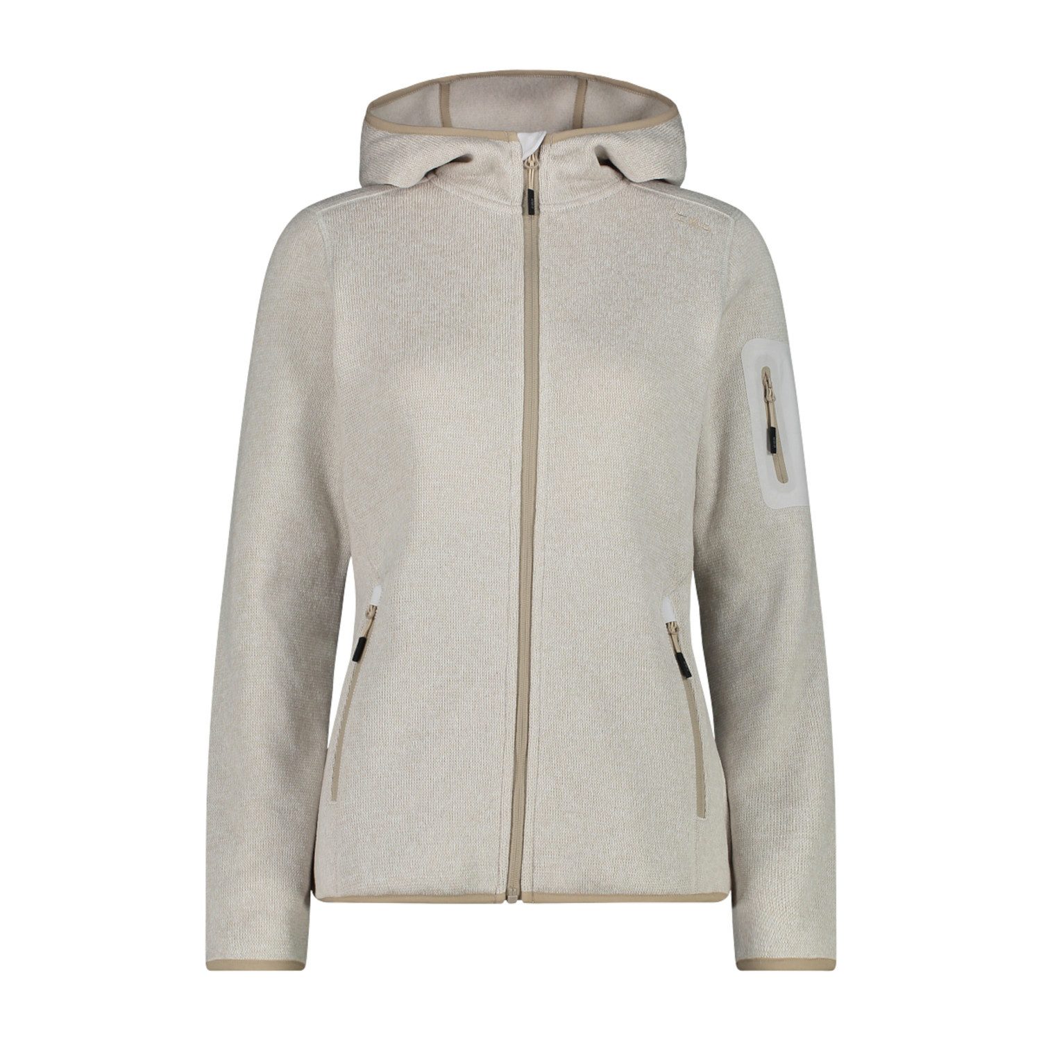 CMP Strickfleecejacke KNITTED MELANGE HOODY WOMAN günstig online kaufen