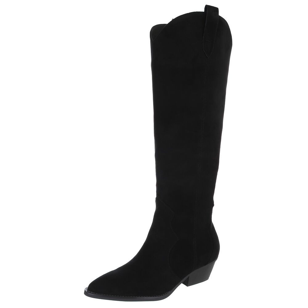 Ital-Design Elegante Damenstiefel mit hohem Schaft günstig online kaufen