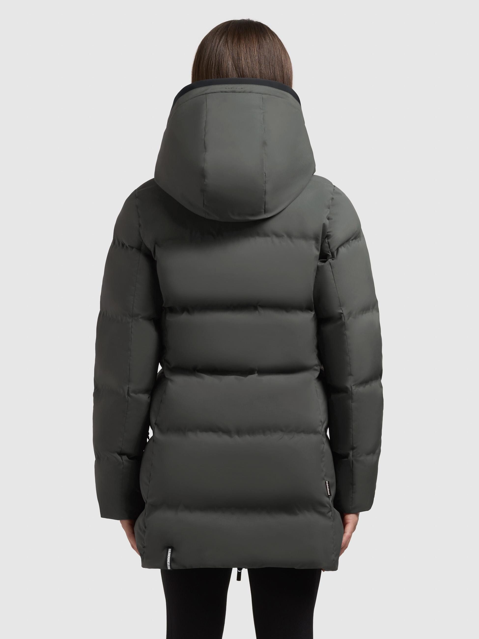 khujo Kurzmantel Tanare4 Warmer Damen Puffermantel mit Kapuze