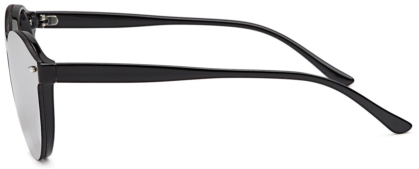 Silber Gestell Schwarz Verspiegelt / verspiegelt Sonnenbrille Glas (1-St) styleBREAKER