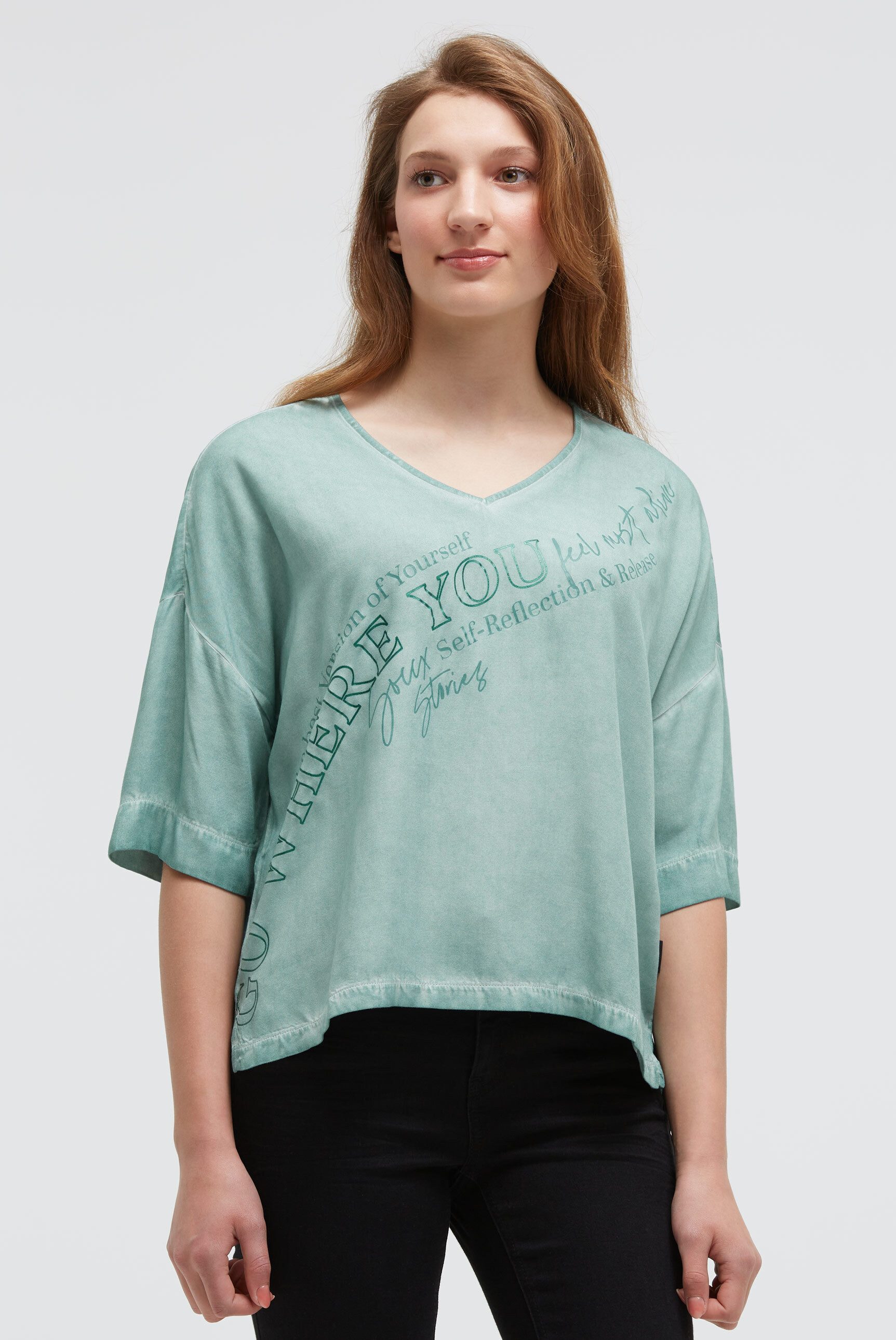 SOCCX V-Shirt mit V-Ausschnitt