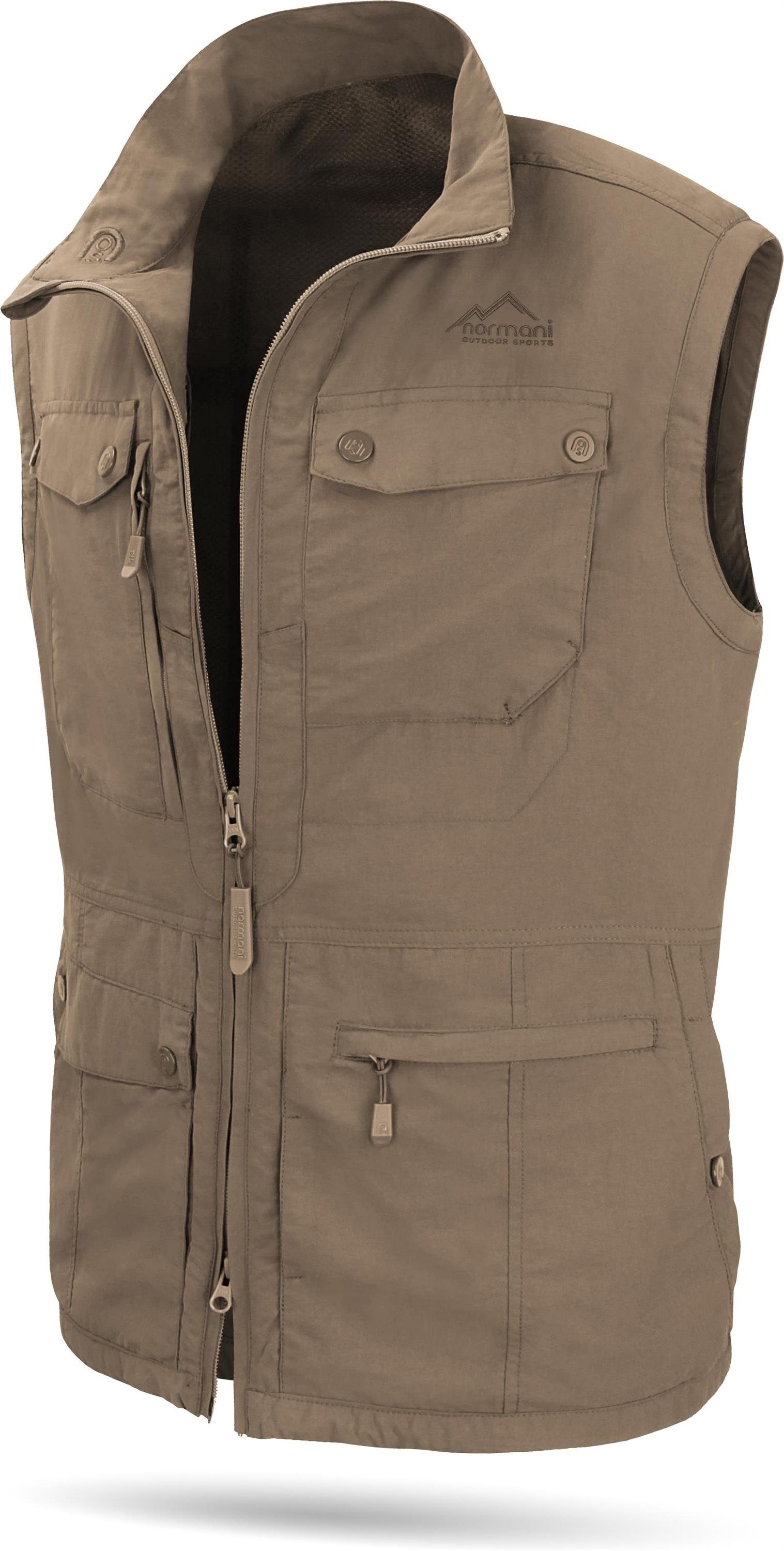 normani Funktionsweste Herren Outdoor Weste Kudu Reise Sommerweste Wanderwe günstig online kaufen