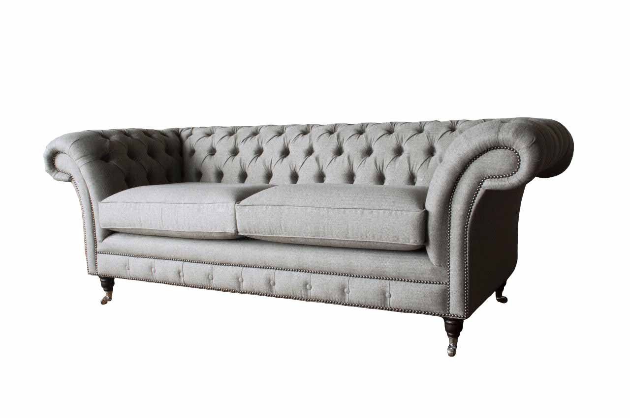 JVmoebel Chesterfield-Sofa, Sofa Chesterfield Dreisitzer Klassisch Design Couch Wohnzimmer