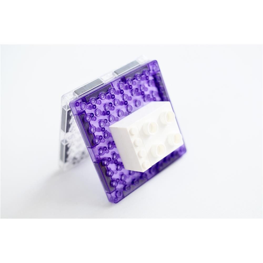 Cleverclixx Cleverclixx Brick Tiles Pack Intense 16 Teile Magnetspielbausteine, langlebiges Magnetspielzeug, robuste Bauweise, erweiterbare Sets