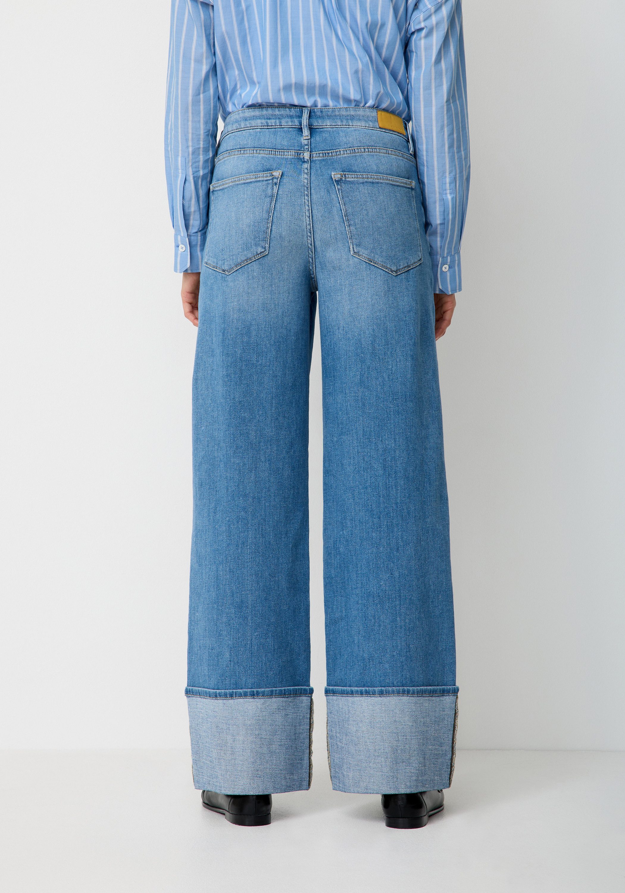 Paddock's Relax-fit-Jeans MARLENE High Waist relaxed Fit Jeans mit umgeschlagenem Saum