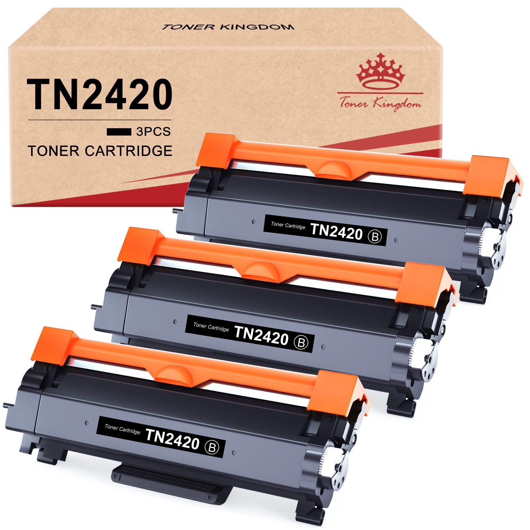 Toner Kingdom Tonerpatrone für Brother TN2420 TN2410 HL-L2350DW MFC-L2710DW DCP-L2530DW, (HL-L2350DW HL-L2375DW HL-L2310D HL-L2370DN MFC-L2710DW MFC-L2710DN MFC-L2730DW MFC-L2750DW DCP-L2530DW DCP-L2537DW DCP-L2550DN DCP-L2510D)