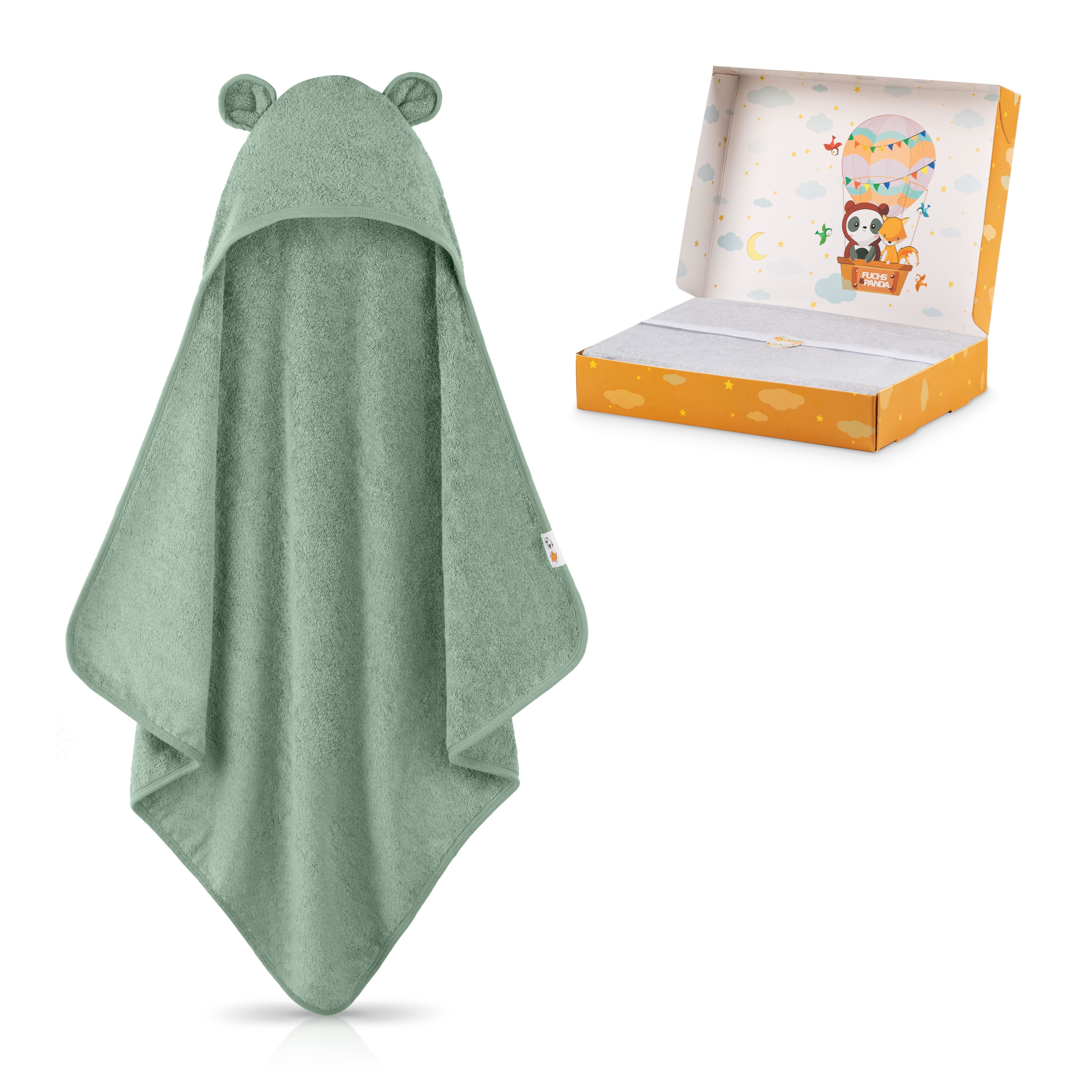 Fuchs & Panda Kapuzenhandtuch Kapuzenhandtuch Baby günstig online kaufen