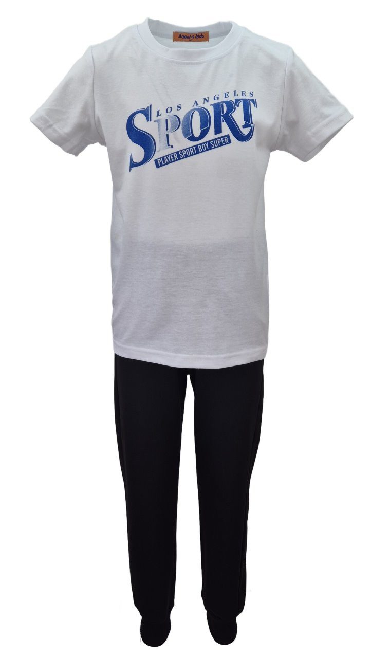 Fashion Boy Trainingsanzug Kinder Trainingsanzug 3-tlg. Freizeitanzug mit T-Shirt JF4033e (Set)