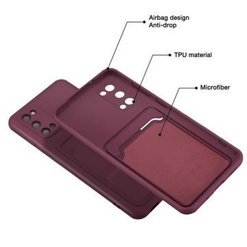 CoolGadget Handyhülle Card Case Handy Tasche für Samsung Galaxy S20 6,2 Zoll, Silikon Schutzhülle mit Kartenfach für Samsung Galaxy S20 Hülle