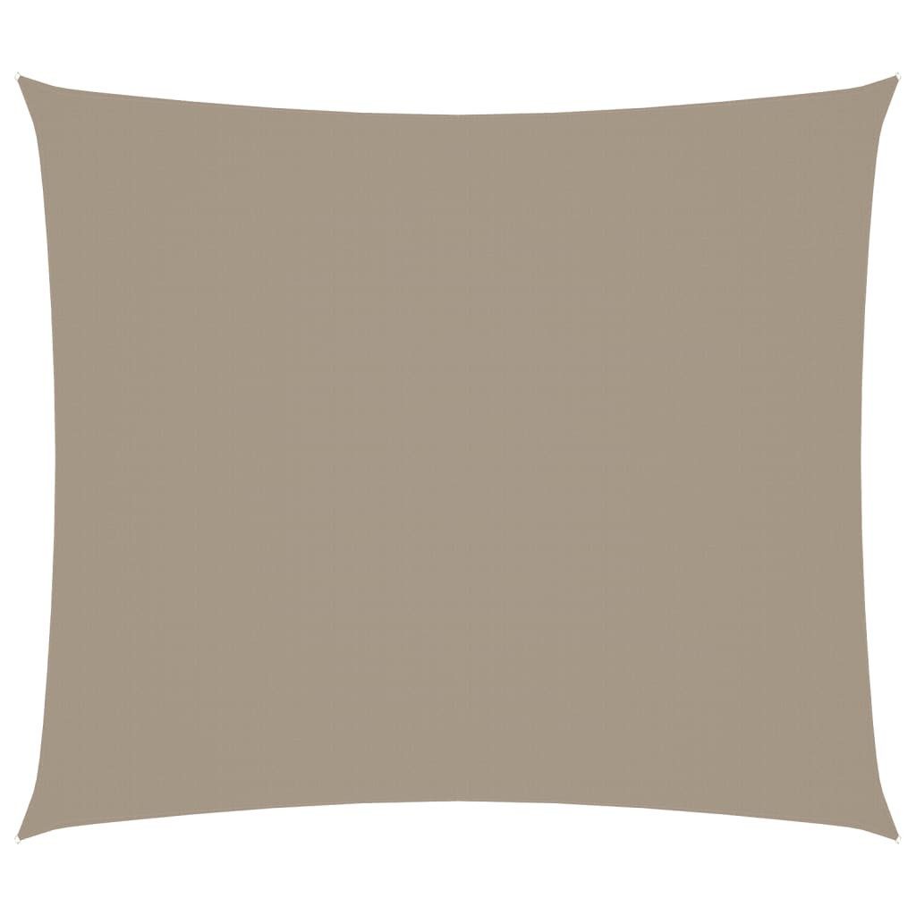 vidaXL Sonnensegel Sonnensegel Oxford-Gewebe Rechteckig 2,5x3 m Taupe, (1-tlg)