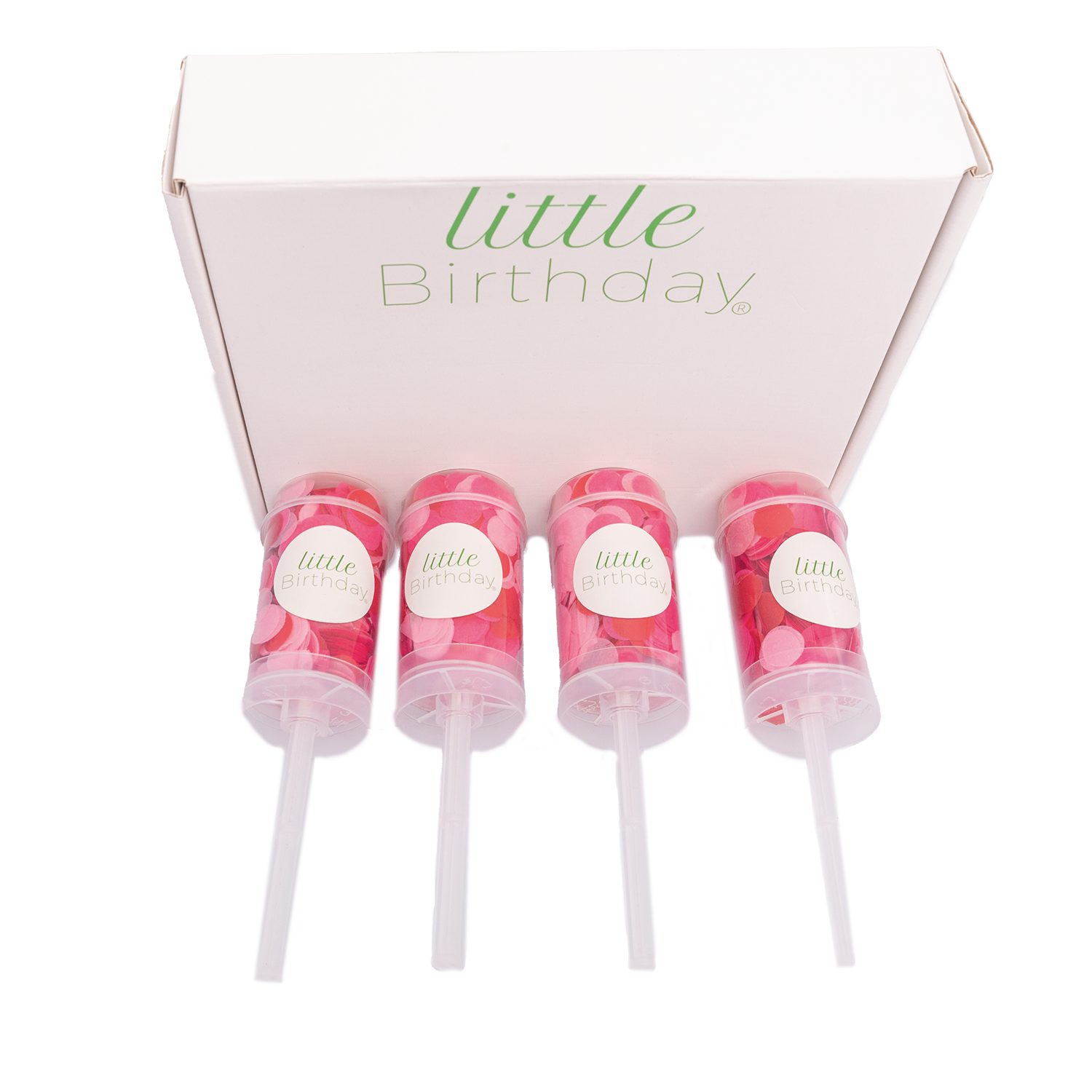 little Birthday Konfetti Puh Pop Konfetti Feuerwerk, rot