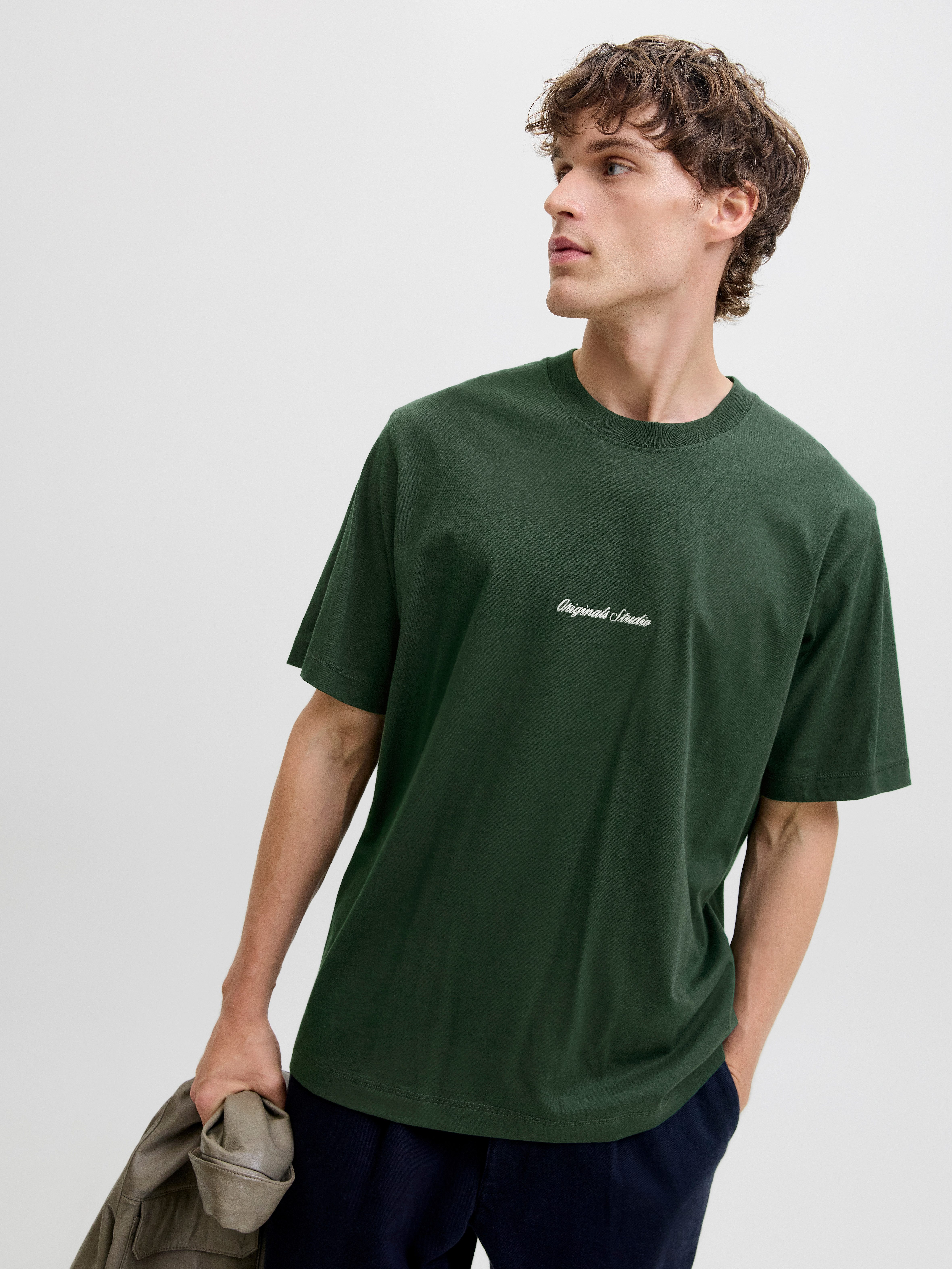Jack & Jones Kurzarmshirt JORNORREBRO EMB TEE SS CREW NECK NOOS mit Logo Pr günstig online kaufen