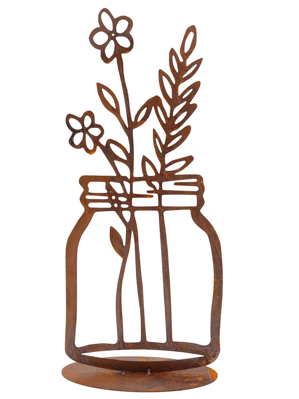 BADEKO Gartenfigur Badeko Blumenvase Anna mit Blumen 40 x 17 x 9 cm