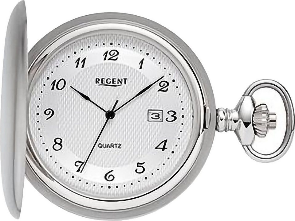 Regent Taschenuhr P750, (Set, 2-tlg., mit Kette), Uhrzeit