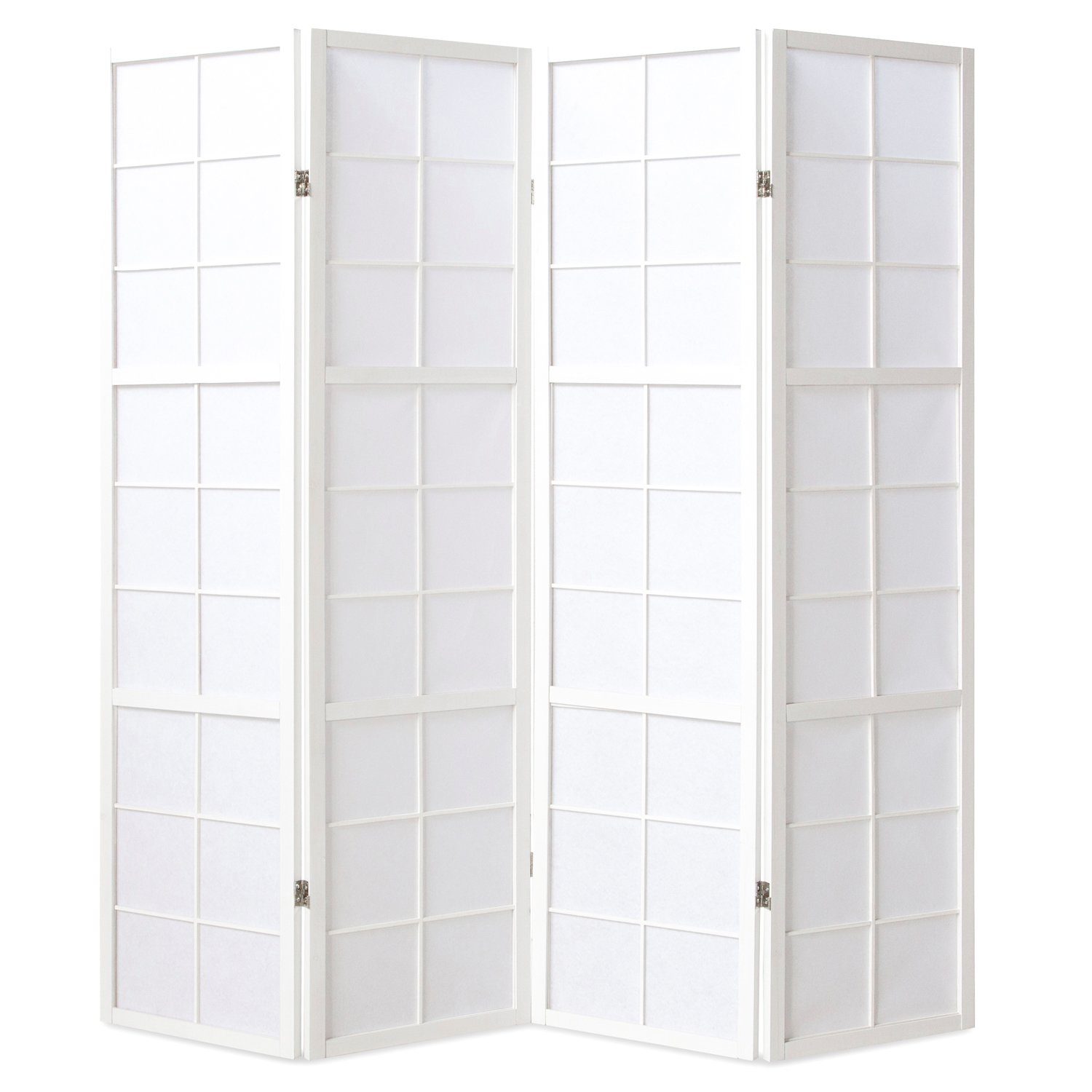 Homestyle4u Paravent Sichtschutz Holz Trennwand Перегородки Bambus Braun Indoor Hochzeit (4-teilig), faltbar