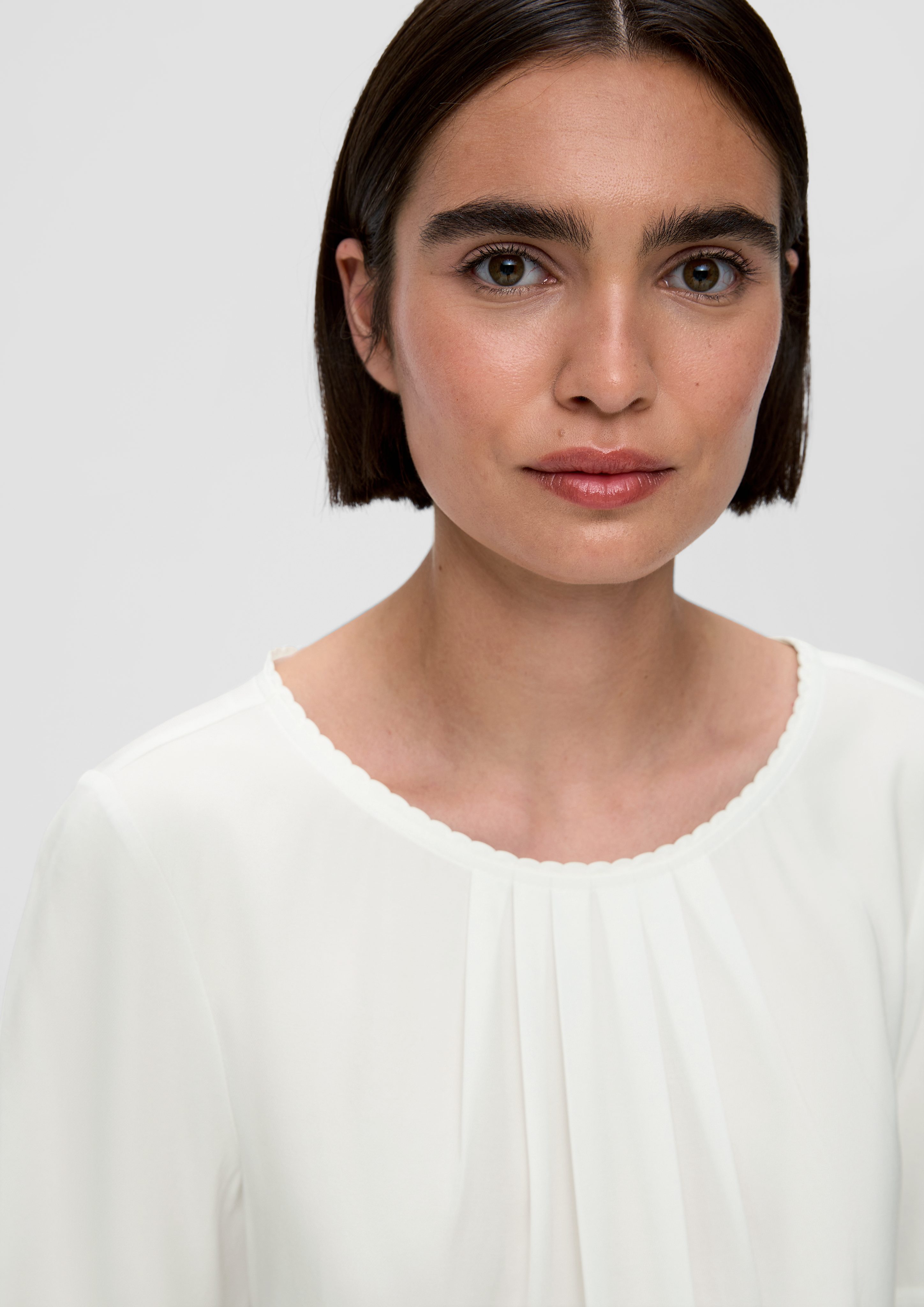 s.Oliver BLACK LABEL Kurzarmbluse Bluse aus günstig online kaufen