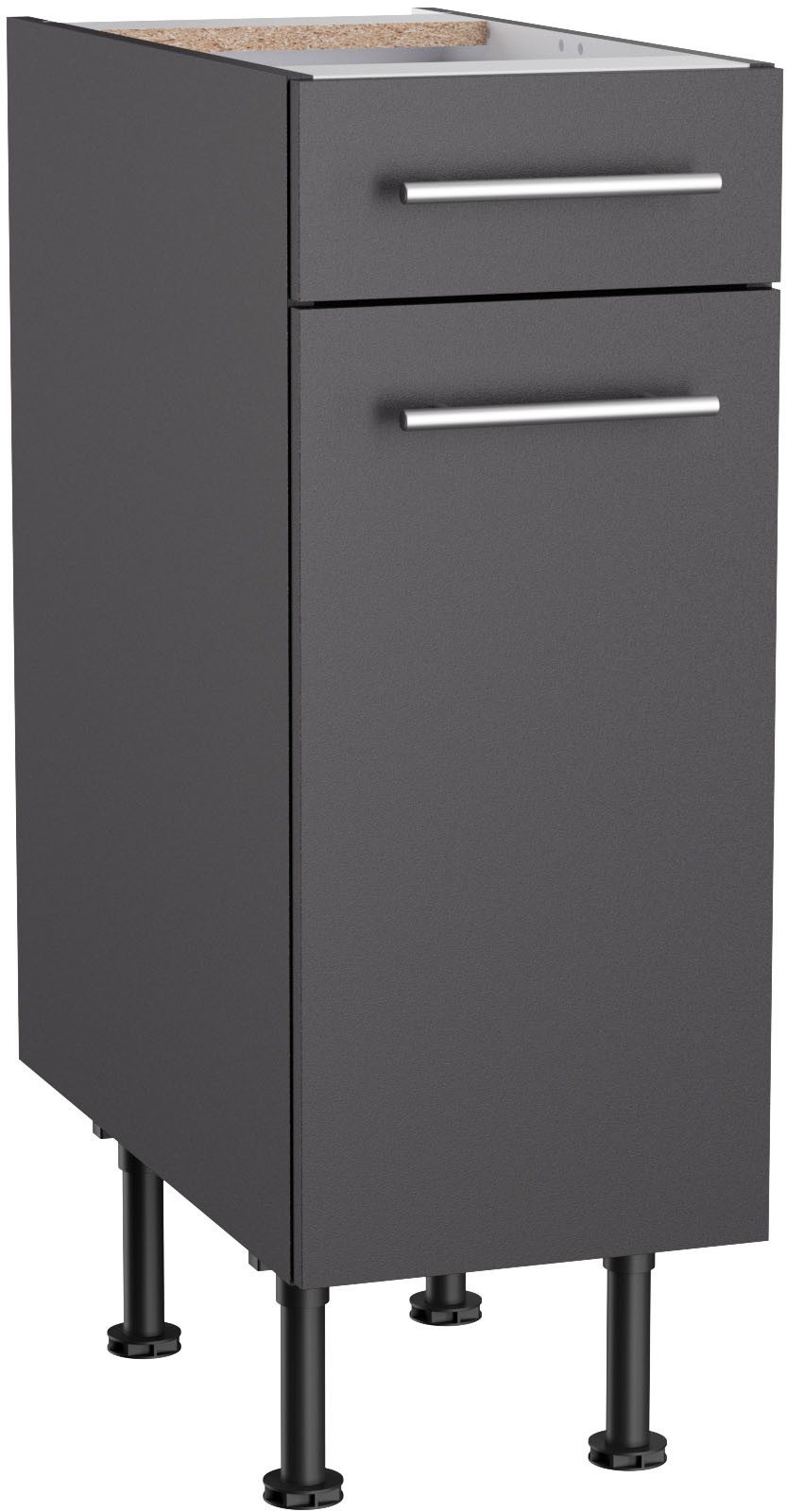KOCHSTATION Unterschrank KS-Bern2 Breite 30 cm, 1 Tür, 1 Schubkasten, 1 Einlegeboden