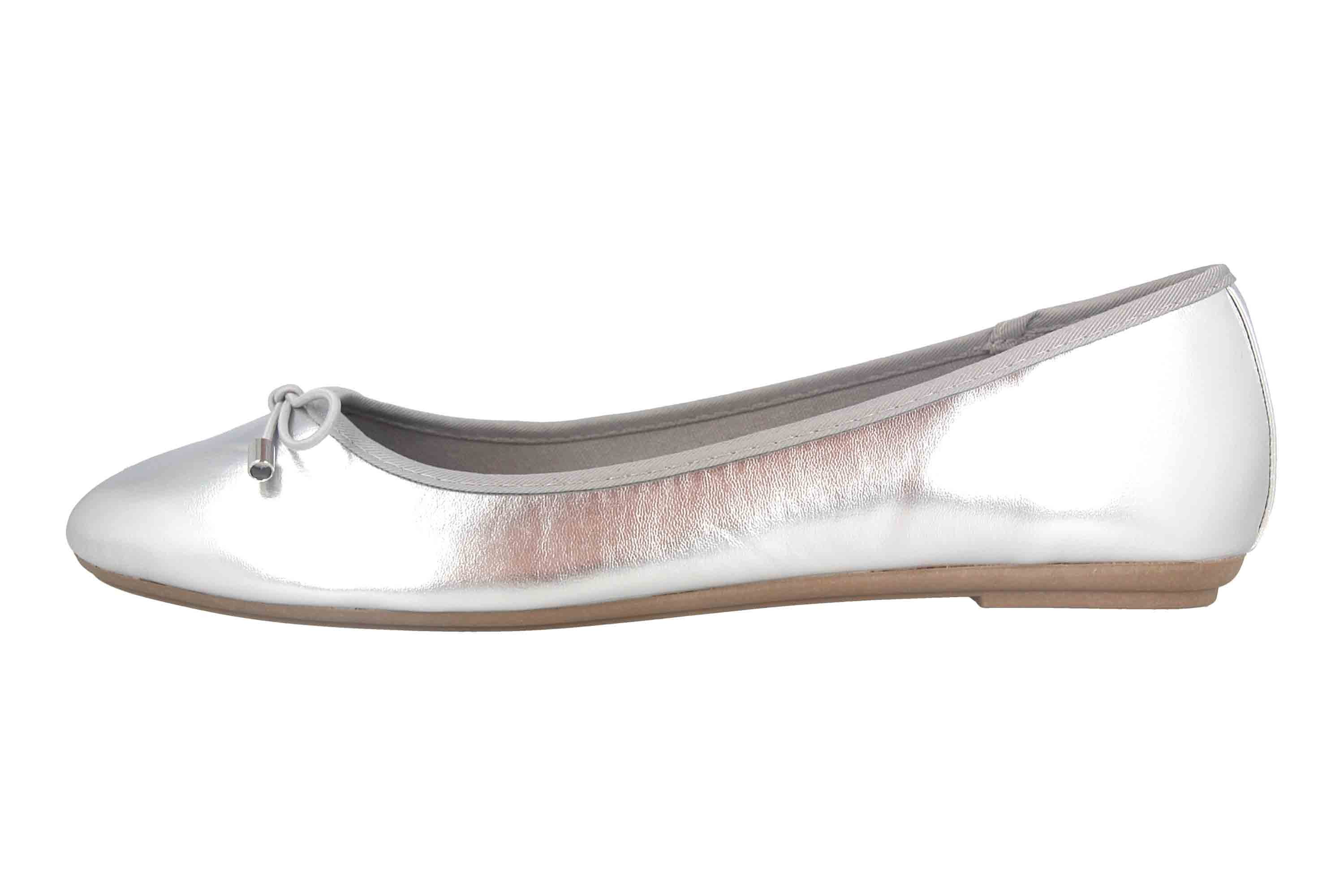 Fitters Footwear 2.514361 Silver Metallic Ballerina