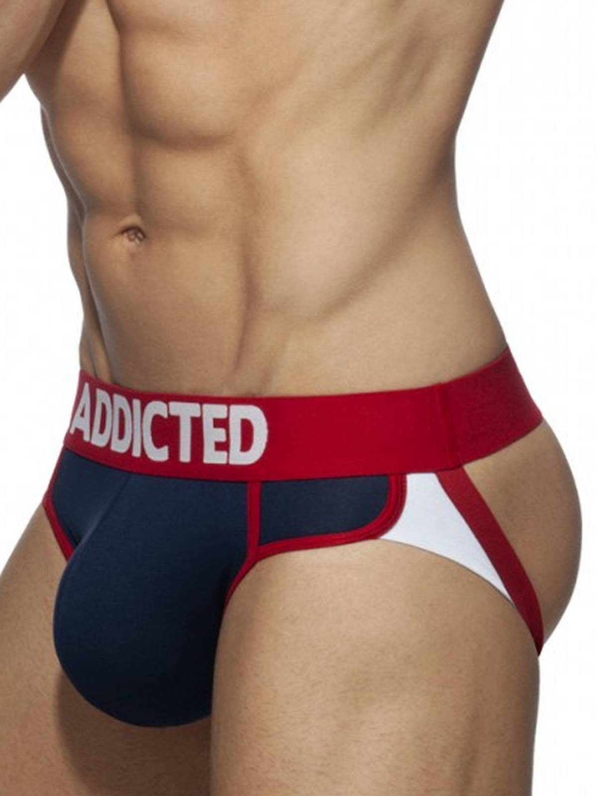 addicted String Addicted Second Skin Jockstrap Underwear Navy Blue