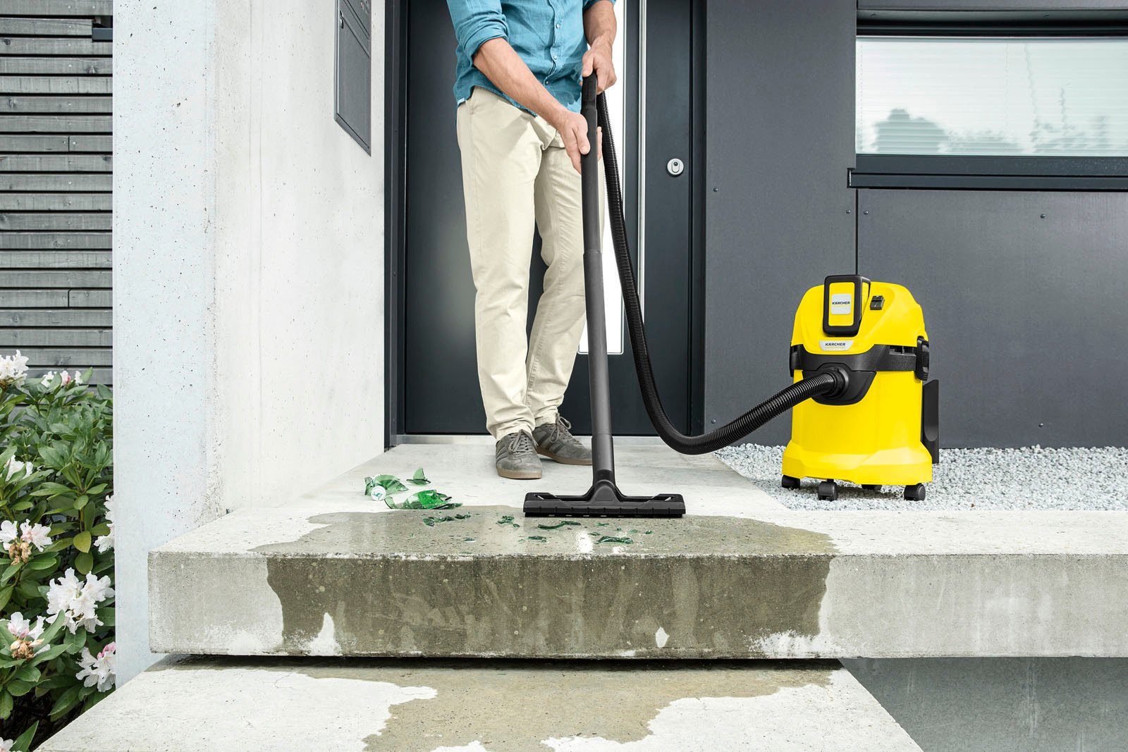 KÄRCHER Nass-Trocken-Akkusauger WD 3 Battery Set, 300 W, mit Beutel, inkl. 36 V/2,5 Ah Akku und Ladegerät