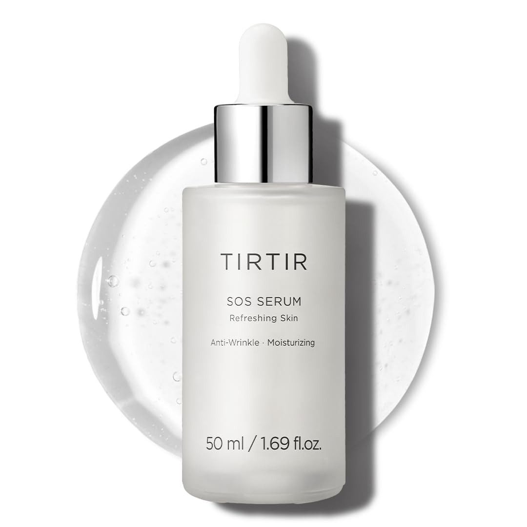 TIRTIR Gesichtsserum SOS Serum 50 ml – intensives Feuchtigkeitsserum mit Polyglutaminsäure Centella & Kamillenextrakt – beruhigt empfindliche Haut, stärkt die, Hautbarriere & sorgt für glatte, strahlende Haut bei Trockenheit
