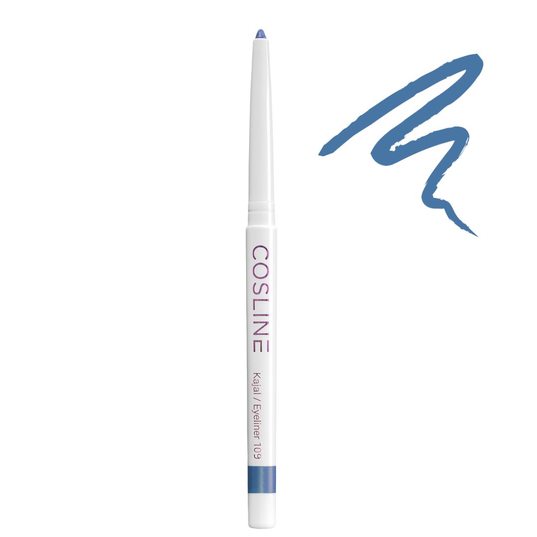 Cosline Cosmetics Kajal wasserfest, langanhaltend, cremig, 25 Farben, intensive Pigmentierung