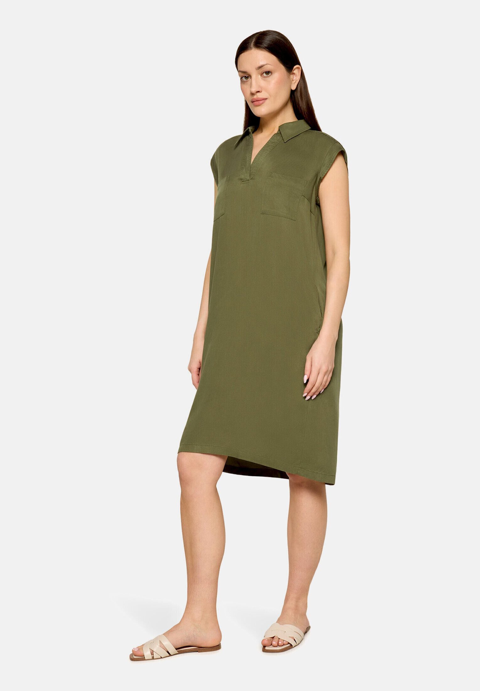 Cartoon Druckkleid Damen mit Kragen