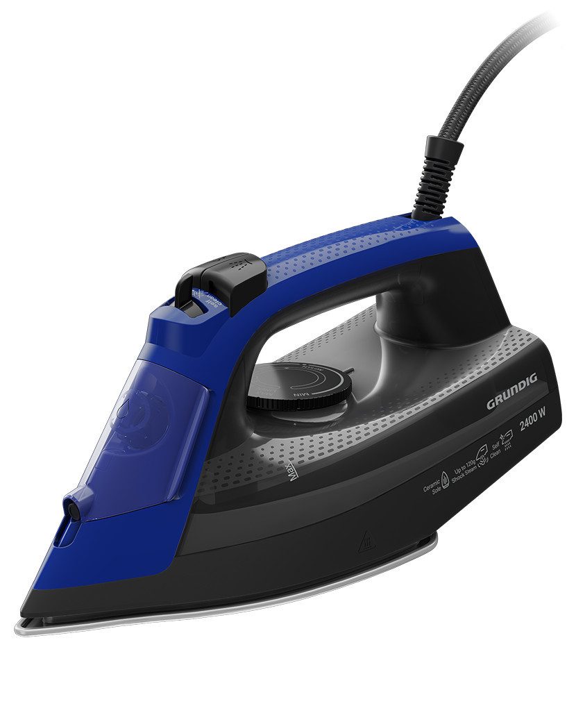 Grundig Dampfbügeleisen SI 3450 L, 2400 W, Keramik-Bügelsohle, 220 ml Wassertank, Drip Stop-Tropfschutz