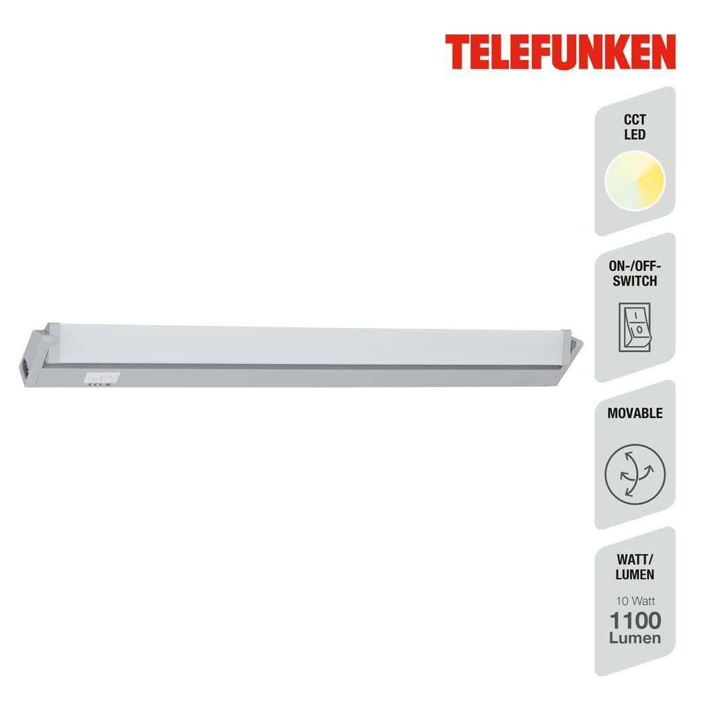 Telefunken LED Unterbauleuchte 205104TF, LED fest integriert, 4000K - Neutralweiß
