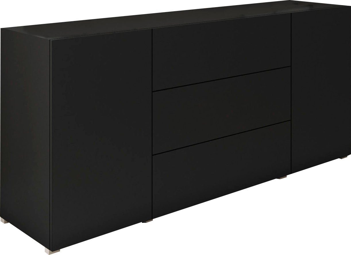 INOSIGN Sideboard BERLIN, Breite 150 cm graphitschwarz | graphitschwarz